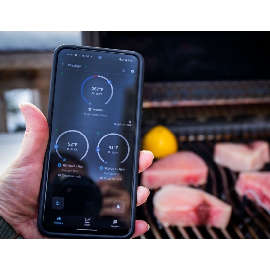 NAPOLEON Grill gazowy Phantom Prestige 500 z palnikiem do steków i do rożna WIFI (P500VXRSIBPK-PL-PHM)